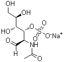 2-(Acetylamino)-2-deoxy-D-glucose 3-(hydrogen sulfate) monosodium salt molecular structure (CAS 108347-95-1)
