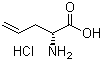 structure of CAS# 108412-04-0, D-Allylglycine hydrochloride;(R)-2-Amino-4-pentenoic acid hydrochloride
