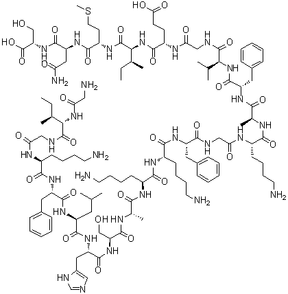 Magainin II molecular structure (CAS 108433-95-0)