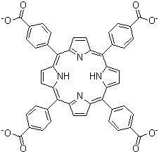 4,4',4'',4'''-(21H,23H-Porphine-5,10,15,20-tetrayl)tetrakisbenzoic acid ion(4-) molecular structure (CAS 108440-61-5)