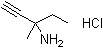 3-Methyl-1-pentyn-3-amine hydrochloride molecular structure (CAS 108575-32-2)
