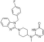Mizolastine molecular structure (CAS 108612-45-9)