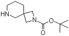 2,6-Diazaspiro[3.5]nonane-2-carboxylic acid tert-butyl ester molecular structure (CAS 1086394-57-1)