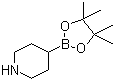 structure of CAS# 1087160-40-4, Piperidine-4-boronic acid pinacol ester;4-(4,4,5,5-Tetramethyl-1,3,2-dioxaborolan-2-yl)piperidine