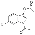 structure of CAS# 108761-33-7, 1-acetyl-6-chloro-1H-indol-3-yl acetate