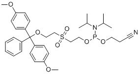 2-O-DMT-sulfonyldiethanol phosphoramidite molecular structure (CAS 108783-02-4)
