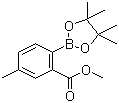 structure of CAS# 1088994-18-6, Methyl 5-methyl-2-(4,4,5,5-tetramethyl-1,3,2-dioxaborolan-2-yl)benzoate