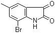 7-Bromo-5-methylindoline-2,3-dione molecular structure (CAS 108938-16-5)