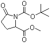 structure of CAS# 108963-96-8, Boc-L-Pyroglutamic acid methyl ester;Boc-Pyr-OMe