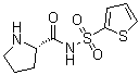 (2S)-N-(2-Thienylsulfonyl)-2-pyrrolidinecarboxamide molecular structure (CAS 1089663-51-3)