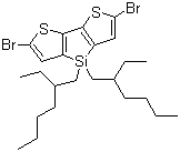 结构式 CAS# 1089687-05-7, 2,6-二溴-4,4-双(2-乙基己基)-4H-硅杂环戊二烯并[3,2-b:4,5-b']二噻吩