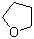 structure of CAS# 109-99-9, Tetrahydrofuran;1,4-Epoxybutane; Butylene oxide; Cyclotetramethylene oxide; Furanidine; THF