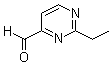 结构式 CAS# 1092299-36-9, 2-乙基-4-嘧啶甲醛