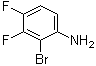 structure of CAS# 1092349-87-5, 2-Bromo-3,4-difluoro-benzenamine