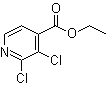 structure of CAS# 1092353-03-1, 2,3-Dichloro-4-pyridinecarboxylic acid ethyl ester;2,3-Dichloroisonicotinic acid ethyl ester