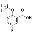 结构式 CAS# 1092460-83-7, 5-氟-2-(三氟甲氧基)苯甲酸