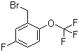 2-(Bromomethyl)-4-fluoro-1-(trifluoromethoxy)benzene molecular structure (CAS 1092460-88-2)