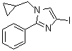 1-(Cyclopropylmethyl)-4-iodo-2-phenyl-1H-imidazole molecular structure (CAS 1092533-43-1)