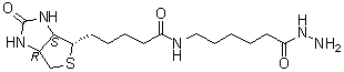 生物素酰胺基己酰肼分子结构 (CAS 109276-34-8)