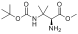 (S)-methyl 2-amino-3-(tert-butoxycarbonylamino)-3-methylbutanoate molecular structure (CAS 1093192-07-4)