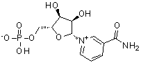 Nicotinamide ribonucleotide molecular structure (CAS 1094-61-7)