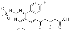 (3R,5R)-Rosuvastatin molecular structure (CAS 1094100-06-7)