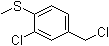 2-Chloro-4-(chloromethyl)-1-(methylthio)benzene molecular structure (CAS 109418-89-5)