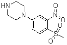 1-[4-(Methylsulfonyl)-3-nitrophenyl]piperazine molecular structure (CAS 1095010-43-7)