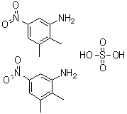 5-Nitro-2,3-xylidine sulfate (2:1) molecular structure (CAS 109508-62-5)