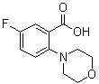 5-氟-2-(4-吗啉基)苯甲酸分子结构 (CAS 1096880-75-9)