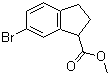 structure of CAS# 1097326-38-9, 6-Bromo-2,3-dihydro-1H-indene-1-carboxylic acid methyl ester
