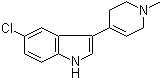 5-Chloro-3-(1-methyl-1,2,3,6-tetrahydro-4-pyridinyl)indole molecular structure (CAS 109793-84-2)