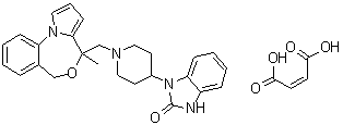 结构式 CAS# 109826-27-9, 扎达来特马来酸盐