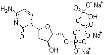 2'-Deoxycytidine-5'-triphosphate trisodium salt molecular structure (CAS 109909-44-6)