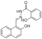 structure of CAS# 1099592-35-4, Hnash;2-hydroxy-N-[(E)-(2-hydroxynaphthalen-1-yl)methylideneamino]benzamide