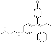 4-[1-[4-[2-(Methylamino)ethoxy]phenyl]-2-phenyl-1-buten-1-yl]phenol molecular structure (CAS 110025-28-0)