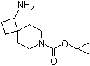 1-Amino-7-azaspiro[3.5]nonane-7-carboxylic acid tert-butyl ester molecular structure (CAS 1100748-84-2)