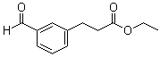 3-Formylbenzenepropanoic acid ethyl ester molecular structure (CAS 110114-05-1)