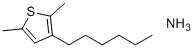 3-Hexyl-2,5-dimethylthiophene amine molecular structure (CAS 110134-47-9)