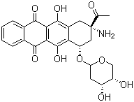 Amrubicin molecular structure (CAS 110267-81-7)