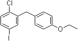结构式 CAS# 1103738-29-9, 1-氯-2-[(4-乙氧基苯基)甲基]-4-碘苯