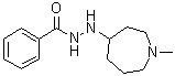 Benzoic acid 2-(hexahydro-1-methyl-1H-azepin-4-yl)hydrazide molecular structure (CAS 110406-94-5)