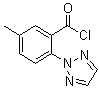 5-Methyl-2-(2H-1,2,3-triazol-2-yl)benzoyl chloride molecular structure (CAS 1104546-96-4)