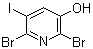 structure of CAS# 1105675-63-5, 2,6-Dibromo-5-iodo-3-pyridinol