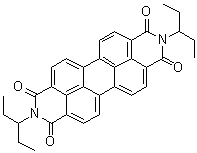 结构式 CAS# 110590-81-3, 2,9-二(1-乙基丙基)蒽并[2,1,9-def:6,5,10-d'e'f']二异喹啉-1,3,8,10(2H,9H)-四酮