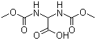 Bis[(methoxycarbonyl)amino]acetic acid molecular structure (CAS 110599-27-4)