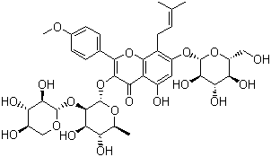 朝藿定 B分子结构 (CAS 110623-73-9)