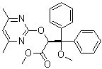 (alphaS)-alpha-[(4,6-Dimethyl-2-pyrimidinyl)oxy]-beta-methoxy-beta-phenylbenzenepropanoic acid methyl ester molecular structure (CAS 1106685-61-3)