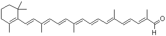 structure of CAS# 1107-26-2, beta-Apo-8'-carotenal;8'-Apo-beta-caroten-8'-al; 8'-apo-beta-Caroten-8'-al; C Orange 16; C.I. 40820; C.I. Food Orange 6; E 160e