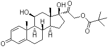 Prednisolone 21-trimethylacetate molecular structure (CAS 1107-99-9)
